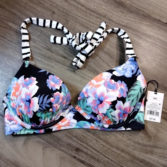 Shade & Shore Lightly Lined Current Floral Top - Picture 4 of 7